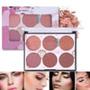 6 Color Miss Rose Blush Glow Kit Face Powder Blusher Palette Makeup Contour Palette Maquillage Facial Cosmetics | Ammad