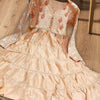 Stylish Frock For Girls Kids Peach Color | 24hours.pk