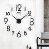 DIY Big Wall Clock Black Wall Sticker Nordic Toilet Clock Children's Room Character Wall Clock Sticker Numeric Number Simple Clock Wall Sticker Sticker Paste Decoration Simple Cross Arrange Layout Store Wallpaper | 24hours.pk