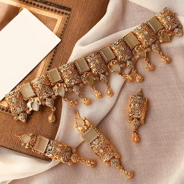 Elegant Egyptian Traditional Multi Stones Necklace Set for Women
