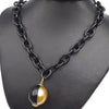 Latest Ball Locket For Her Black & Golden 25764 | 24hours.pk