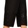 Latest Handmade Flowers Design Pajama Black For Her 863 | 24hours.pk