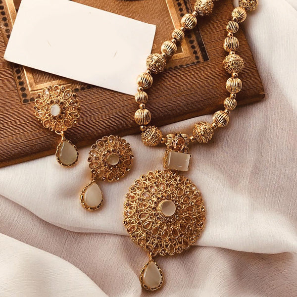 Egyptian Long Necklace And Earrings Set For Women