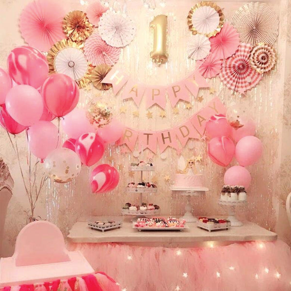43 Pcs Set Glittery Heart Garland Sign Valentine's Day Party Decorations Wedding Party,Engagement Party Home Decor Balloons Random Design & Colors 55221 | 24hours.pk