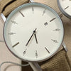 Yellow Strap & Simple White Dial Pair Watch With Date Option For Men's And Womens Best Gift For Valentine's Day 8765 | 24hours.pk