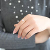Pack of 2 Latest Flower Diamond Ring Design With Box For Her Gift or Engagement Silver 0864 | 24hours.pk