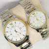 Creative Couple Watches Second With Date Ladies And Gents Pair White Dial With Silver & Golden 97996 | Abdul Basit Janjee