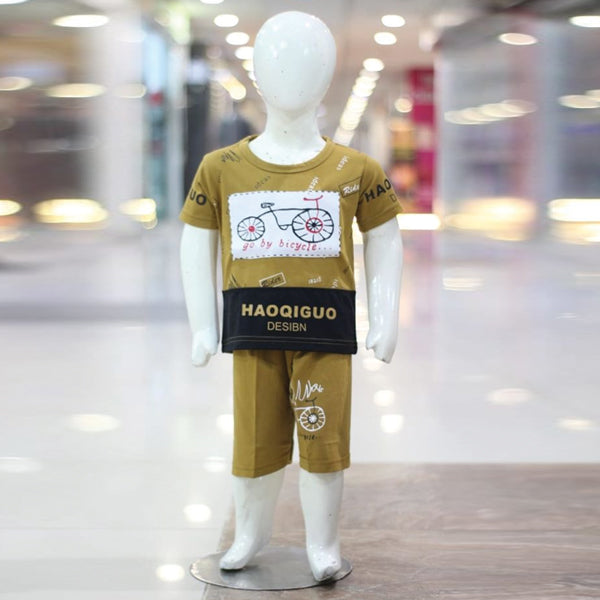 Cycle Printed Lacra And Fine Jersey Stuff Baba Suit