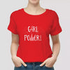 Girl Power Printed Girls Half Sleeve Printed Half Sleeve T-shirt Red 99910