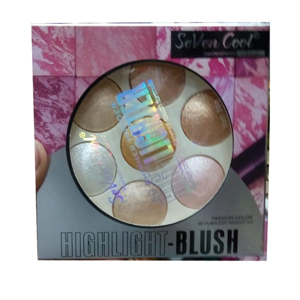 Professional Shiny Blusher Highlighter Palette Kits | Ammad
