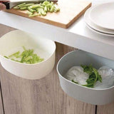 Pack of 2 Trash Can with Wall Hanging Lid