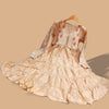 Stylish Frock For Girls Kids Peach Color | 24hours.pk