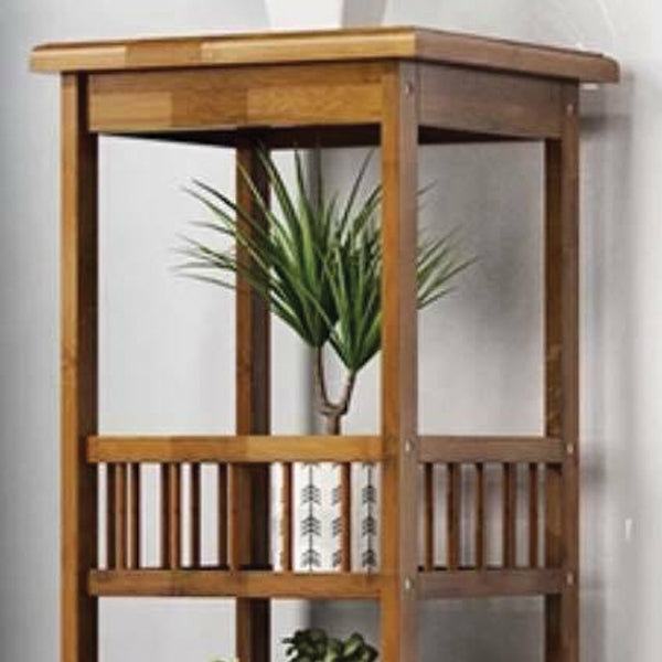 Multi-functional Bamboo 4 Tier Indoor Plant Display Racks Garden Flowe
