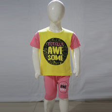 Totally Awesome Printed Malai Jersey Stuff Baba Suit Multicolors