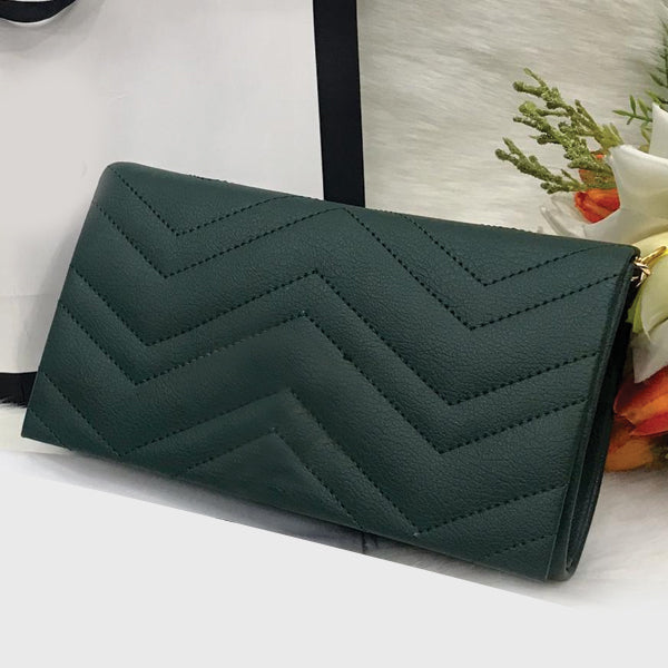 Triangle Design Pattern Hand Purse For Women's Green