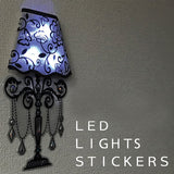 LED Lights Wall sticker Wall Lamp Sticker For Home Decoration Random Design & Color | 24hours.pk