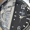 Shaffer Mesh Band Lady Fashionable Style Watch Black & Silver 01521