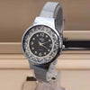 Shaffer Mesh Band Lady Creative Style Watch Black & Silver 01521