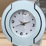 Shaffer Mesh Band Lady Simple Design Watch Light Blue & Silver 01521