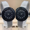 Shaffer Mesh Band Lady Simple Design Watch Black & Silver 01521