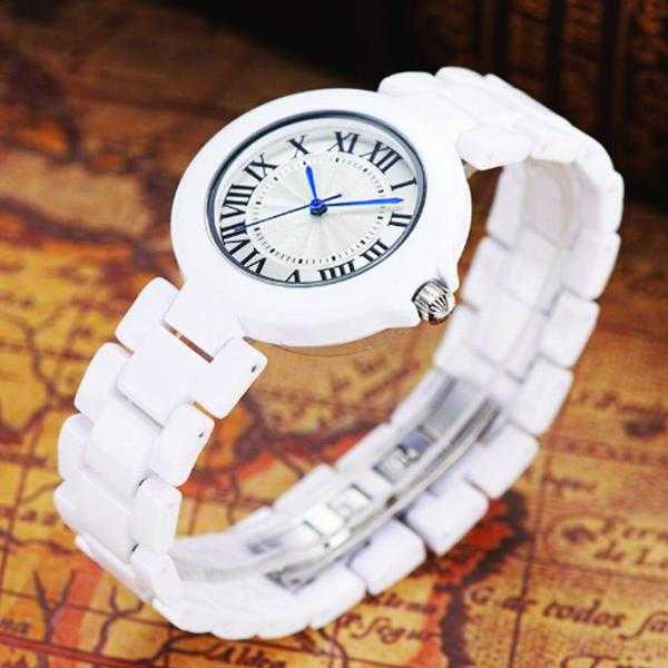 White Ceramic Watch Mens Womens 2016 Quartz Watches Wrist Bracelet Boys Girls Fashion Casual Watch Clock | 24hours.pk