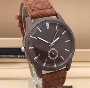 New Smart Stylish Watch With Strap Brown For Men's | 24hours.pk