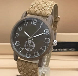 New Smart Stylish Watch With Strap Coffee Colors For Men's | 24hours.pk