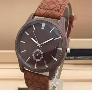 New Smart Stylish Watch With Strap Brown For Men's | 24hours.pk