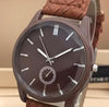New Smart Stylish Watch With Strap Brown For Men's | 24hours.pk
