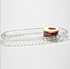 Snack Platter Glass Santa Kaveh Glass Oval Petisco | Ammad