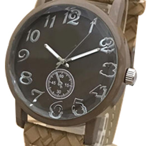 New Smart Stylish Watch With Strap Coffee Colors For Men's | 24hours.pk