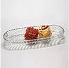 Snack Platter Glass Santa Kaveh Glass Oval Petisco | Ammad