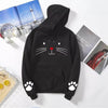 CUTE CAT HOODIE (BLACK)