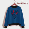 Printed Sweat-shirt Blue (RED CHERRY)