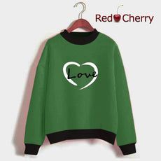 Printed Sweat-shirt Green (RED CHERRY)