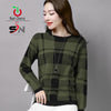Check sweat shirt women (GREEN) Pack of 2