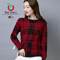 Check sweat shirt women (RED) Pack of 2