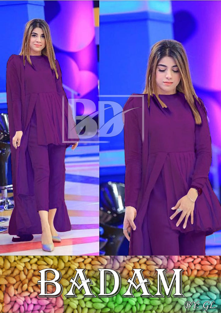 Ladies Suit 2 piece (Purple)