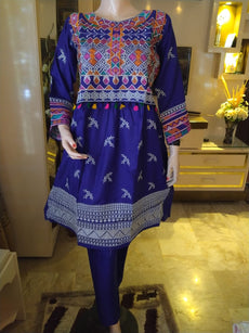 Stich Dress 2 piece (blue)