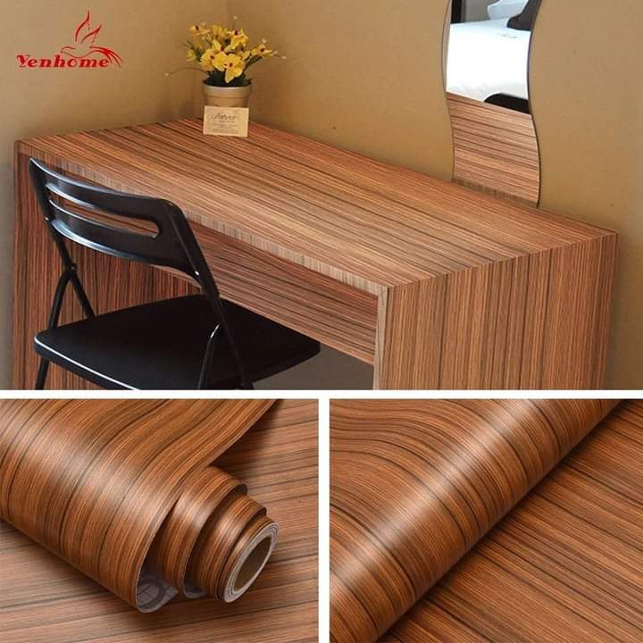 Self Adhesive Wood Grain Design Wrap PVC (Pack of 5)