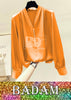 Badam Silk Top Ladies (Orange)
