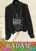 Badam Silk Top Ladies (Black)