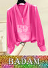 Badam Silk Top Ladies (Pink)