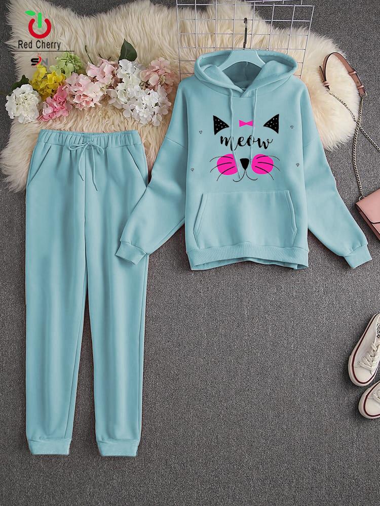 Ladies Track Suit  (RED CHERRY) 004