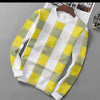 T-Shrit for Men & Women Check Yellow (Pack of 2)