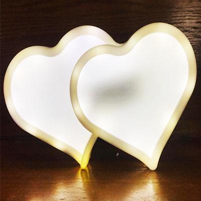 Heart Couple Decoration LED Light Multicolors Best Gift For Valentines Day 100483 | 24hours.pk