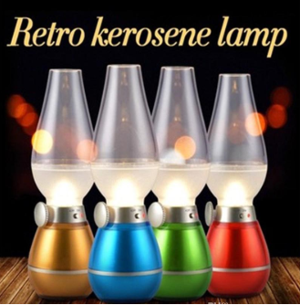 Retro Blow Sensor Led USB Rechargeable Lamp | 24hours.pk