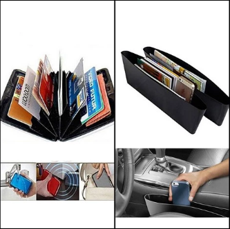 Bundle Deal - Security Card Wallet Box + Pack of 2 Catch caddy | 24HOURS.PK