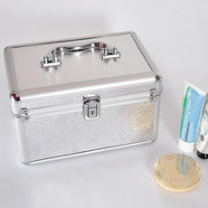 Cosmetic Makeup Train Professional Quality With Mirror Jewelry Organizer Box Random Design & Color 64323 | 24hours.pk