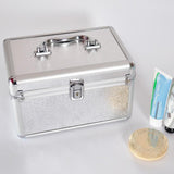 Cosmetic Makeup Train Professional Quality With Mirror Jewelry Organizer Box Random Design & Color 64323 | 24hours.pk